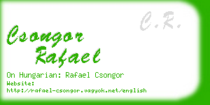 csongor rafael business card